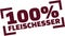 100 percent meat eater stamp - german