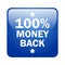 100 percent money back button