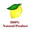 100 percent natural product lemon