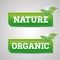 100 percent nature - organic button