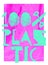 100 percent plastic slogan vector realistic illustration. Message Fashion Slogan for T-shirt and apparels graphic vector Print