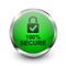 100 percent secure button icon, concept network protection background design, protect mechanism, system privacy