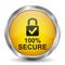 100 percent secure button icon, concept network protection background design, protect mechanism, system privacy, cyber technology