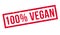 100 percent vegan rubber stamp