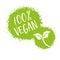 100 Percent vegan - vector illustration seal