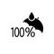 100 percent waterproof vector symbol