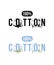 100 percents cotton logo