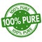 100% pure sign or stamp