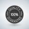 100 Quality guarantee sticker or label, illustration