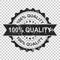 100% quality scratch grunge rubber stamp. Vector illustration on