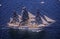 100 tall ship sailing down the Hudson River during the 100 year celebration for the Statue of Liberty, July 4, 1986