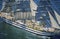 100 tall ship sailing down the Hudson River during the 100 year celebration for the Statue of Liberty, July 4, 1986