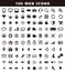 100 variety icons, web icon set