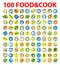 100 vector food & cook icons