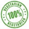 100 vegetarian rubber stamp