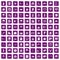 100 windows icons set grunge purple