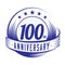 100 years anniversary design template. 100th anniversary celebrating logo design. 100years logo.