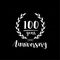 100 years anniversary design template. 100th years anniversary celebrating design template.