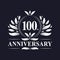 100 years Anniversary logo, luxurious 100th Anniversary design celebration.