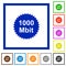 1000 mbit guarantee sticker flat framed icons