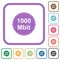 1000 mbit guarantee sticker simple icons