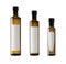 1000 ml, 750 ml and 250 ml olive oil elegant bottles