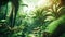 10000 BC tropical forest background