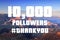 10000 followers