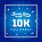 10000 Thank You Followers Vector For Media Social Design