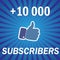 100000 subscribers, followers, media