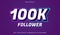 100K follower editable text effect in 3d style