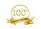100th Anniversary celebration logo vector