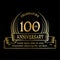 100th anniversary design template. 100 years logo. One hundred years vector and illustration.