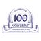 100th anniversary design template. 100 years logo. One hundred years vector and illustration.