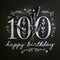 100th Birthday Lavender Chalkboard Commemoration