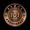 101 years anniversary celebration. 101st anniversary logo design. 101years logo.