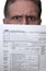 1040 Tax Form Angry Man Hold Forms, Doing Taxes