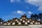 The 108 memorial chortens or stupas known as Druk Wangyal Chortens at the Dochula pass, Bhutan