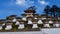 The 108 memorial chortens or stupas known as Druk Wangyal Chortens at the Dochula pass, Bhutan