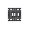 1080 pixels resolution vector icon