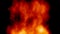 1080p loopable fiery background animation / imitation of chemical fire / burn