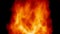 1080p loopable fiery background animation / powerful fire like wood burn