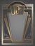 10th anniversary Art Deco Invitation Flyer Poster Art Elegant Gold Silver