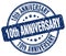10th anniversary blue stamp