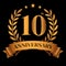 10th golden anniversary logo