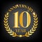 10th golden anniversary logo