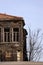 11-03-2024 Istanbul-Turkey: Old Ruined Historical Wooden Building