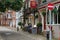11/06/2019 Winchester, Hampshire, UK An old english pub in a historic city a typical english street