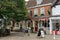 11/06/2019 Winchester, Hampshire, UK An old english pub in a historic city a typical english street