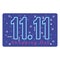 11 11 shopping day, promotion offer event, neon numbers and memphis background